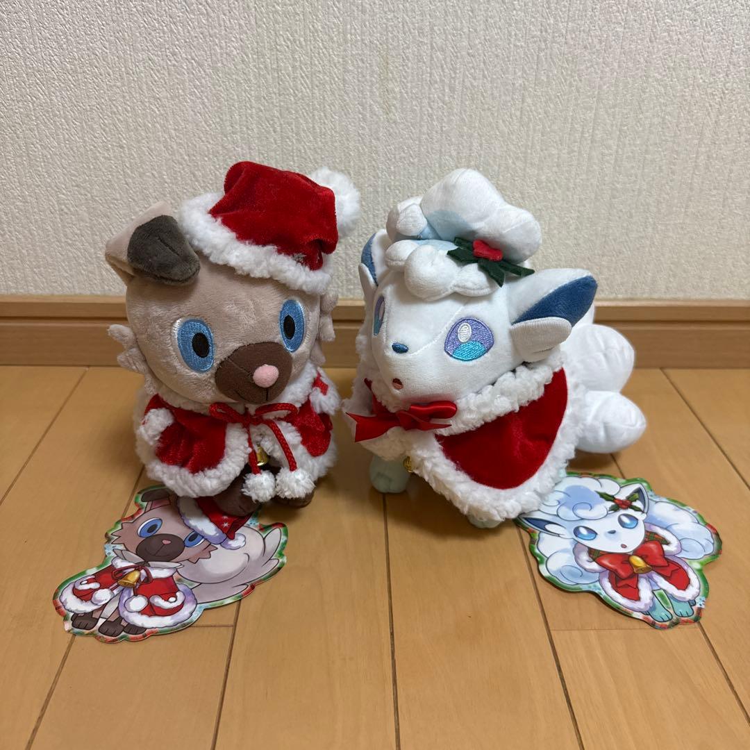 ポケモンセンター限定 ぬいぐるみ クリスマス2017 アローラロコン&イワンコ