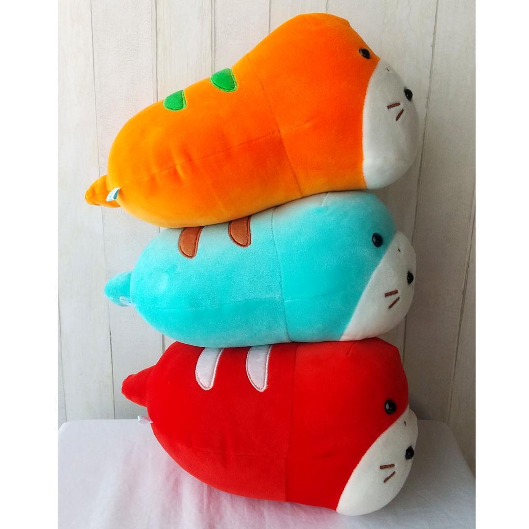 しろたん つちのこたん　つちのこしろたん　ぬいぐるみ　セット　赤　ブルー　黄色
