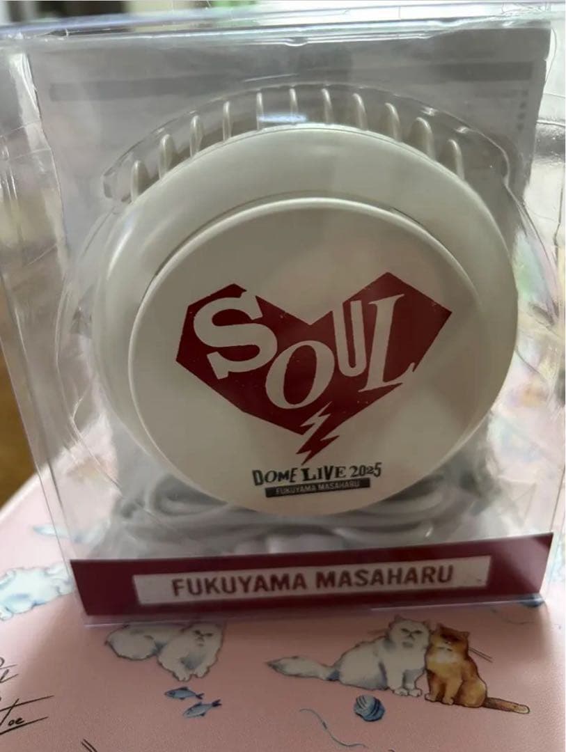 FUKUYA MASAHARU 35TH アニバーサリーハンディファン　白