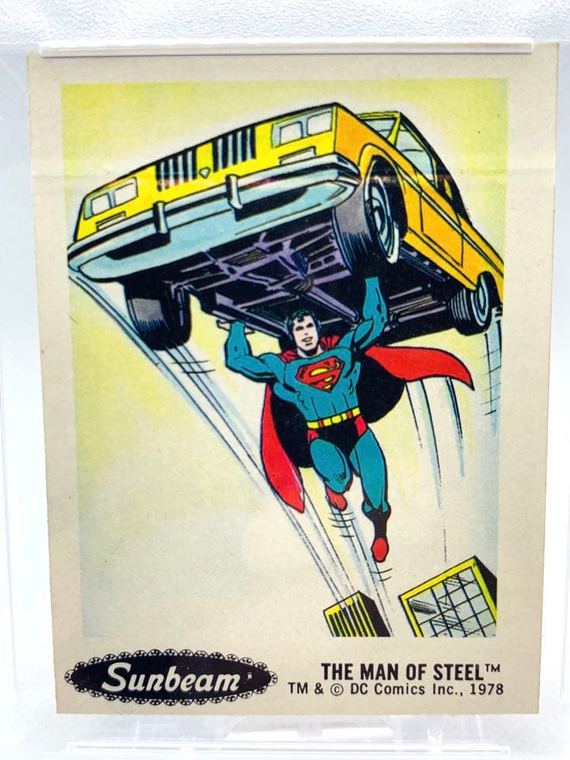 レア 1978 SUPERMAN Sunbeam シール ビンテージ PSA 5