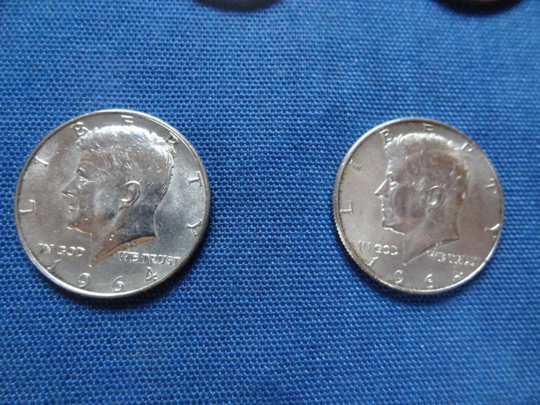 1964年ケネディハーフダラー銀貨 7枚 セットアメリカ 外国