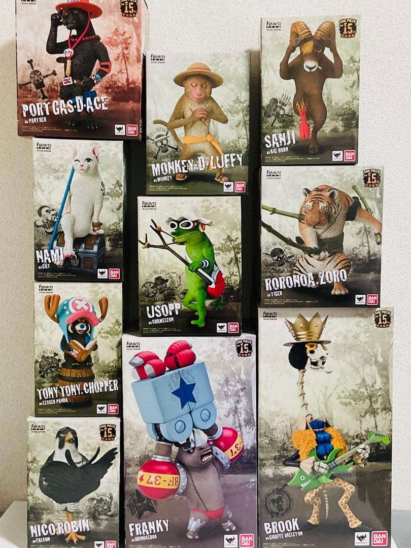 フィギュアーツゼロArtist Special 麦わらの一味+エース　セット売り