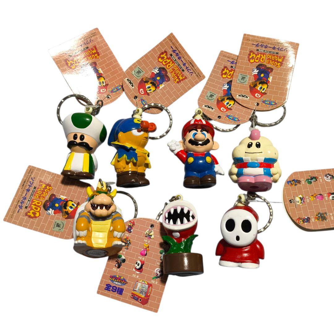 【希少品】 スーパーマリオRPG ソフトキーホルダー 7個セット