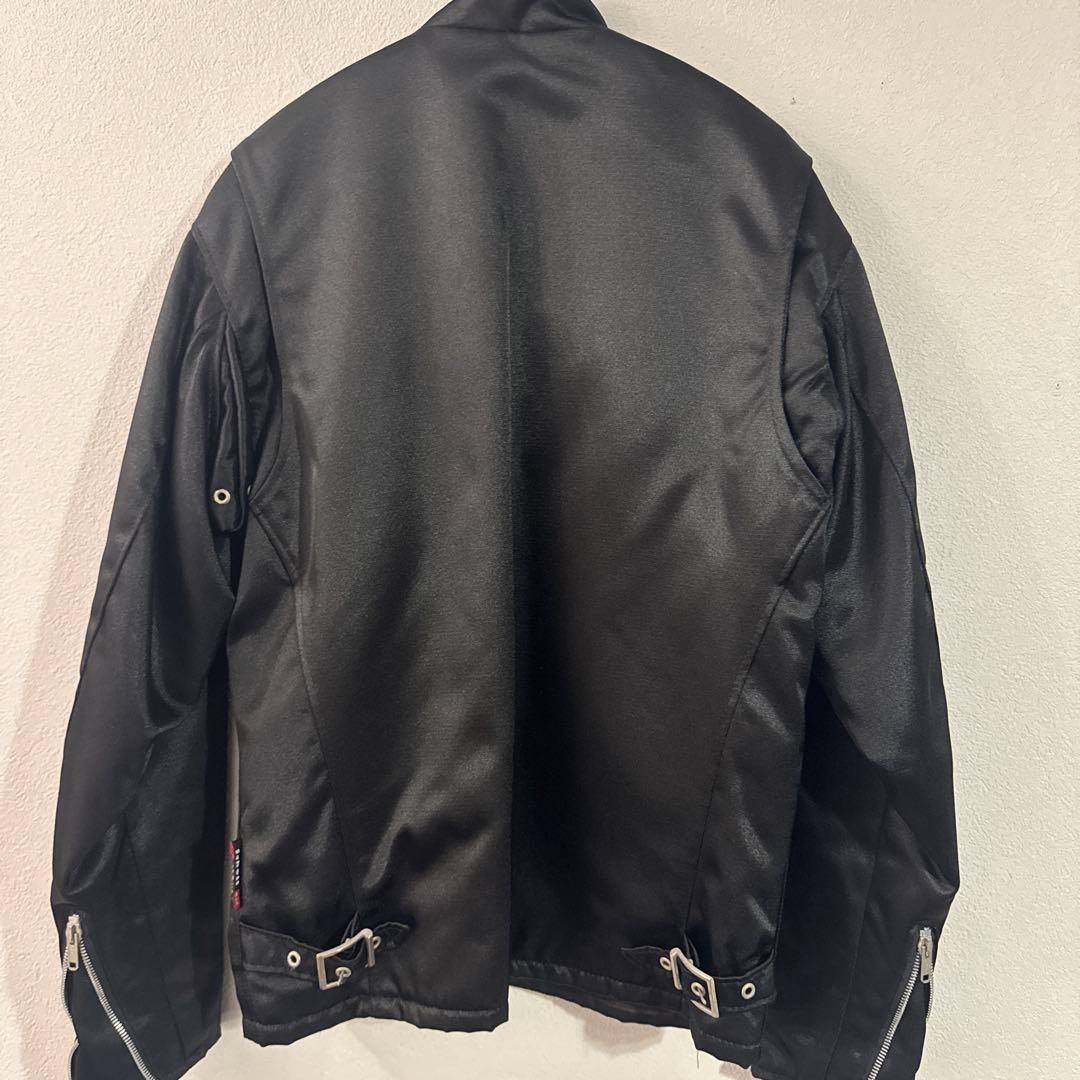 Schott シングルライダースジャケット サイズS ナイロンジャケット　黒