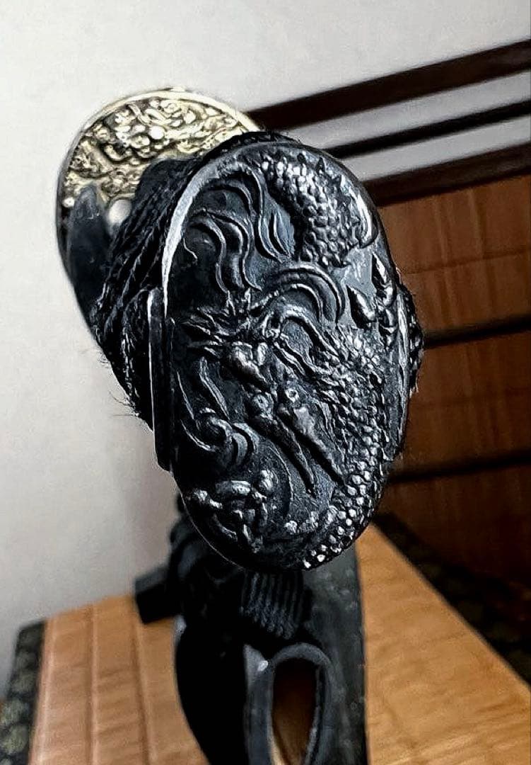 日本武具美術 模擬刀 模造刀 装飾鞘 蒔絵 龍刻 長さ69㎝