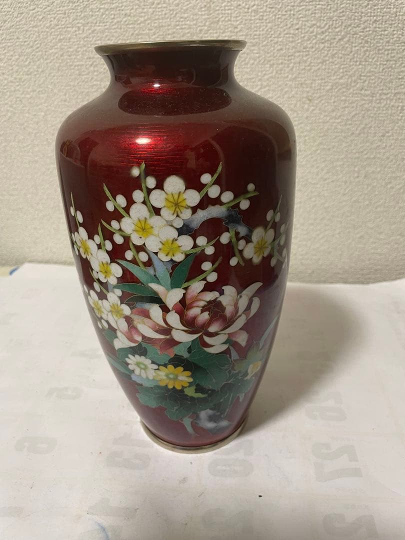 七宝焼花瓶