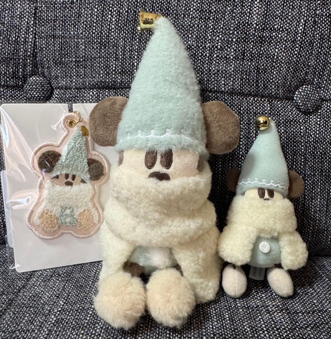 リルリンリン 水色 3点セット ぬいぐるみバッジ チャーム キーチェーン