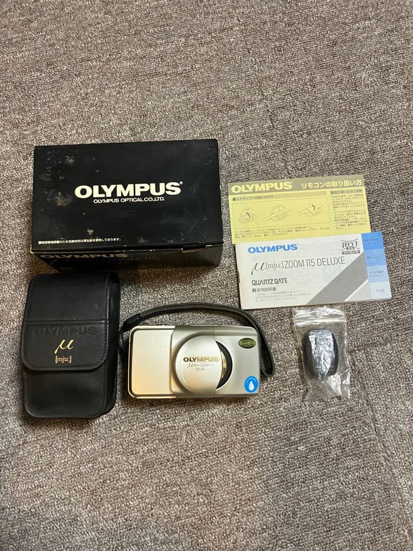美品 コンパクトフィルムカメラ mju ZOOM115 DELUXE 箱付