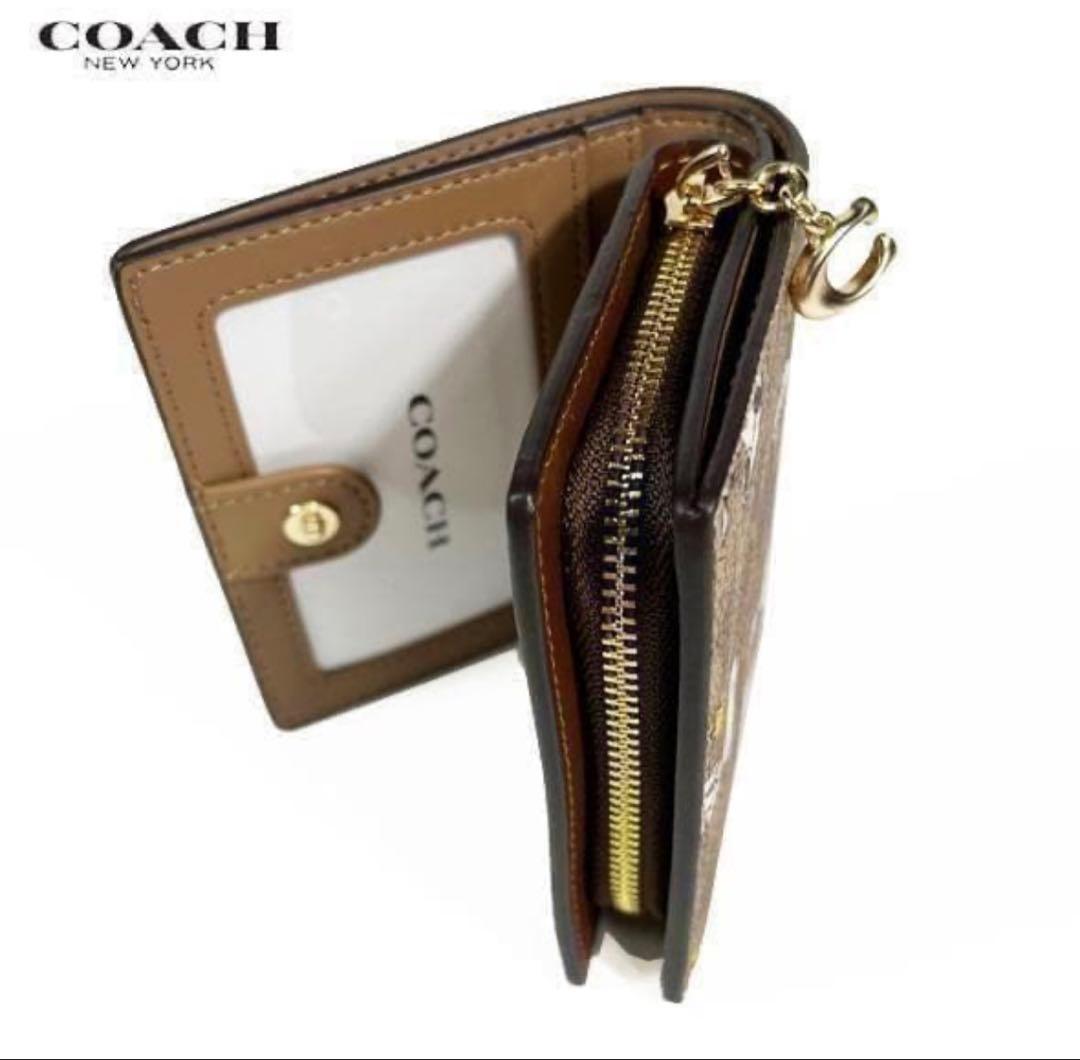コーチ 二つ折財布 ★COACH★ スモール ジップ アラウンド ウォレット