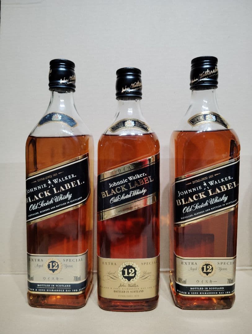 ジョニーウォーカー ブラックラベル 12年 750ml ９本セット
