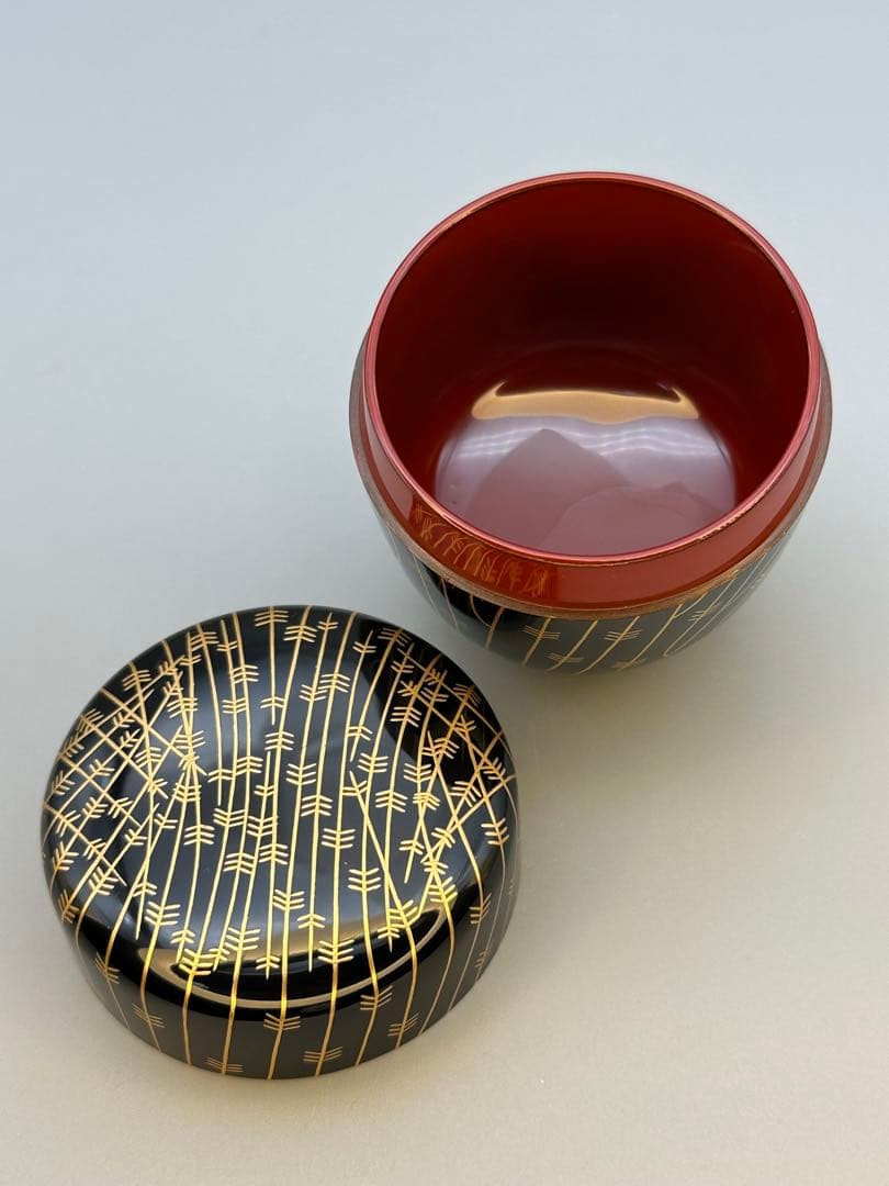 茶道具　棗　辻石斎　芽張柳