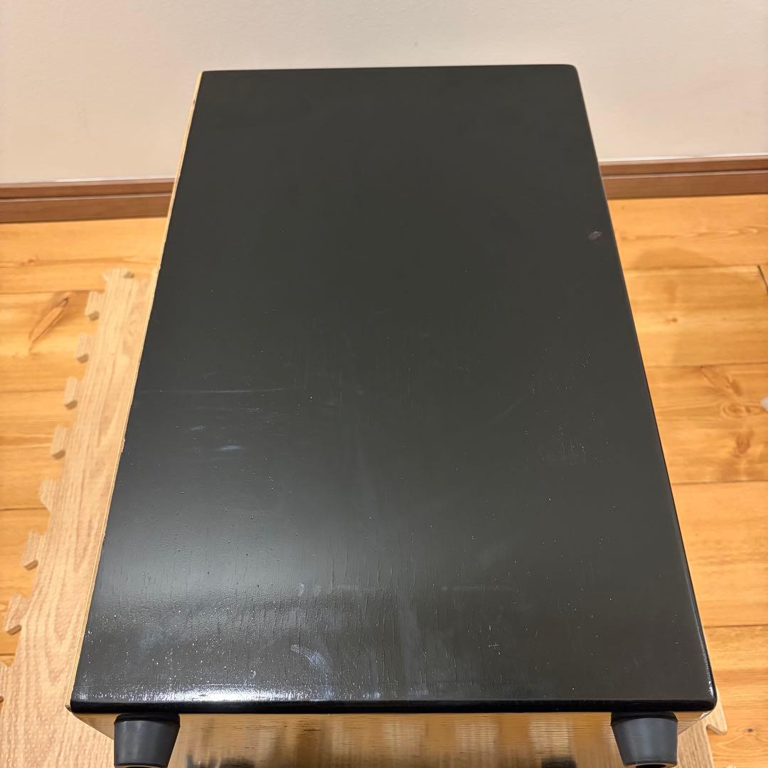 友澤木工Cajon ナチュラル・黒ツートンカラー　tca-2