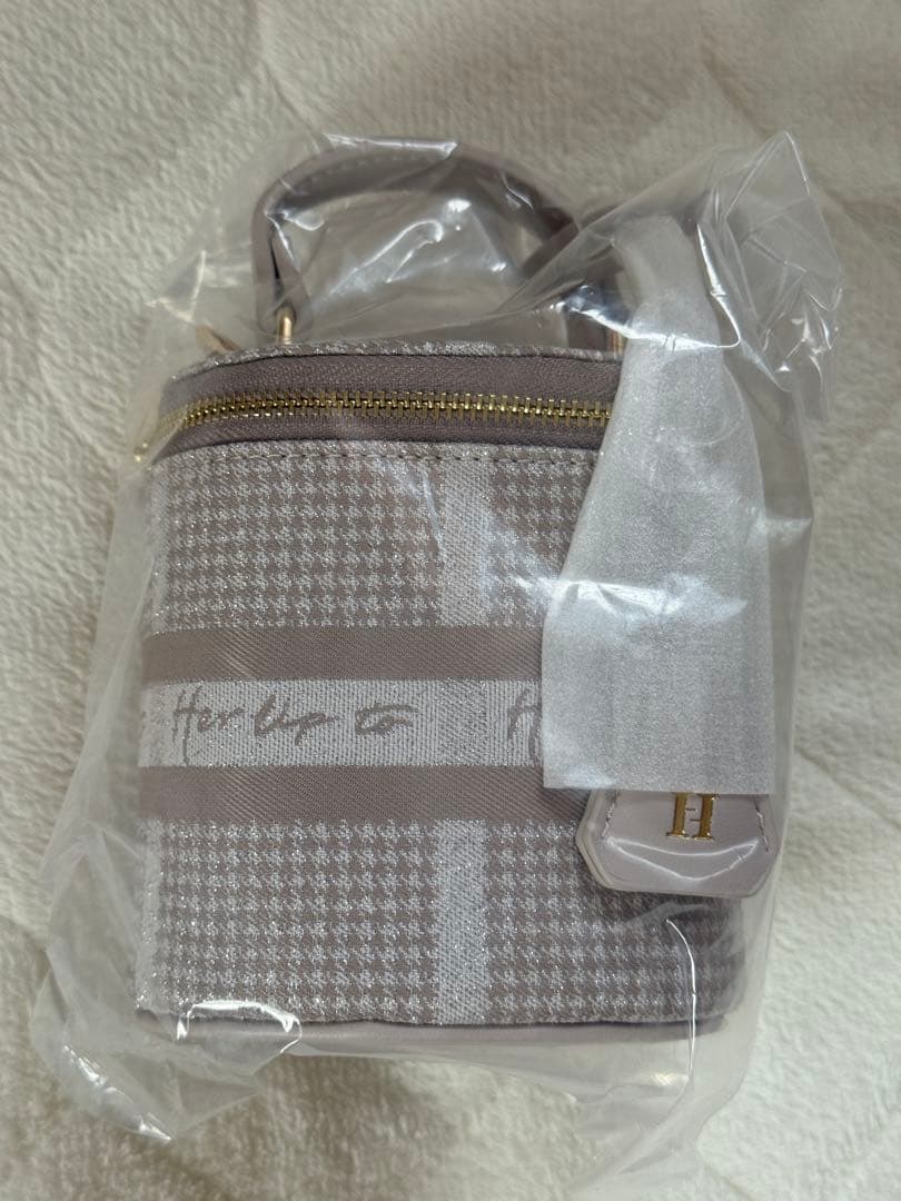 HLT Jacquard Mini Vanity Bag ピンク