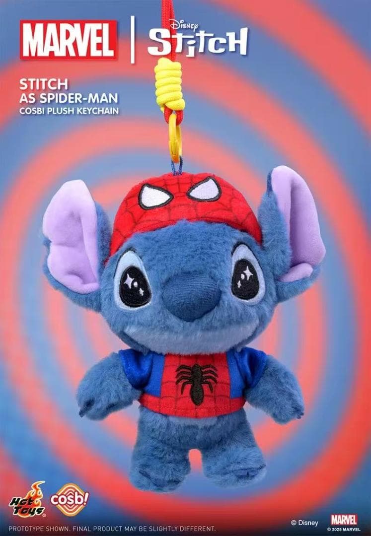 cosbi「マーベル×スティッチ」 ぬいぐるみ ストラップ ブラインド ボックス