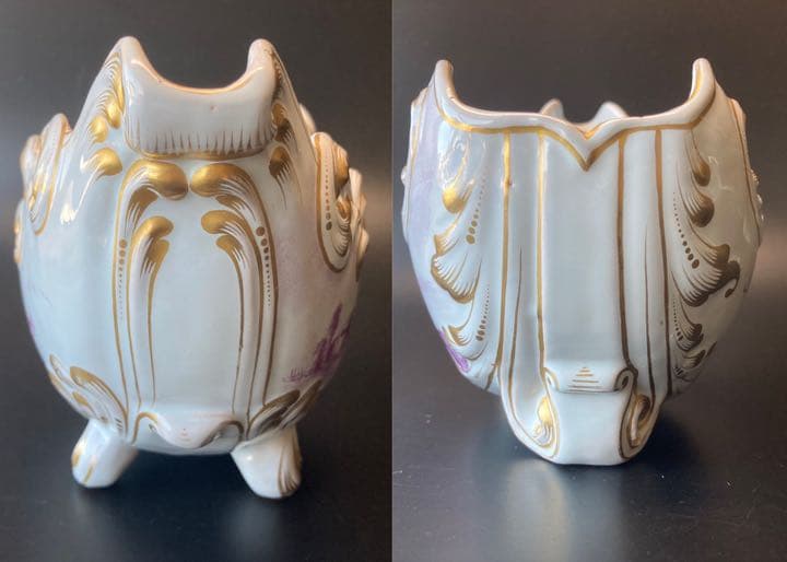 エミール・ガレ　軟質施釉陶器 湖畔風景文 帆船 昆虫絵図　鉢 ボウル 花瓶 花器