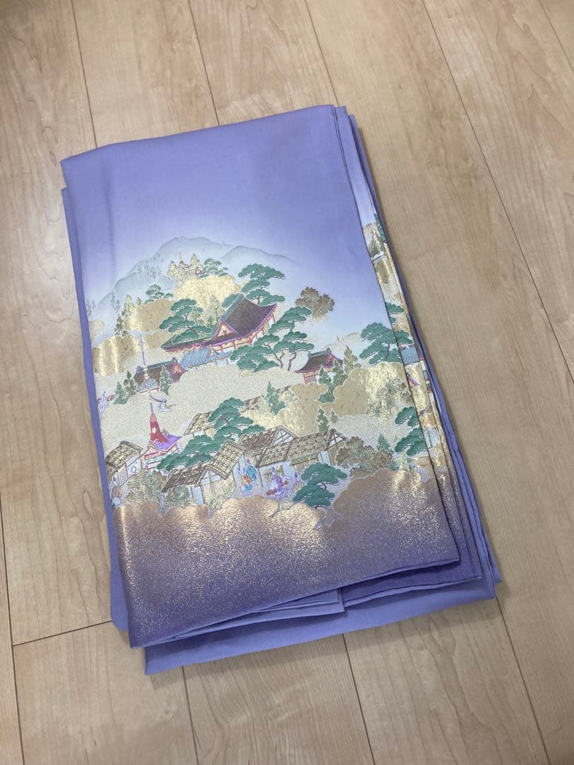 ZF-1302 色留袖 金通し トールサイズ いにしえの都 逸品 高級 正絹