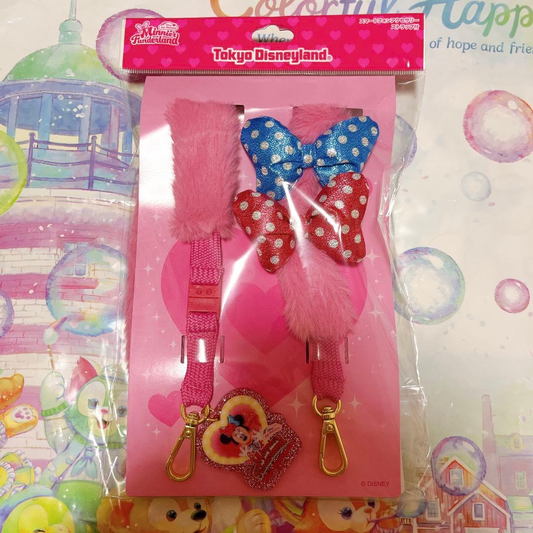 ⑥スマートフォンアクセサリー　ディズニーパルパルーザ ミニー　スマホアクセ