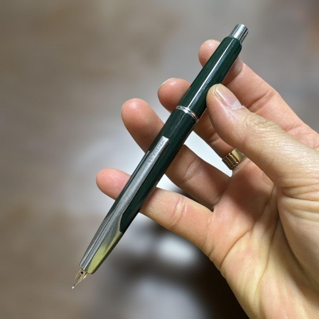 緑色 メタルクリップ 万年筆 NAMIKI PILOT 14k