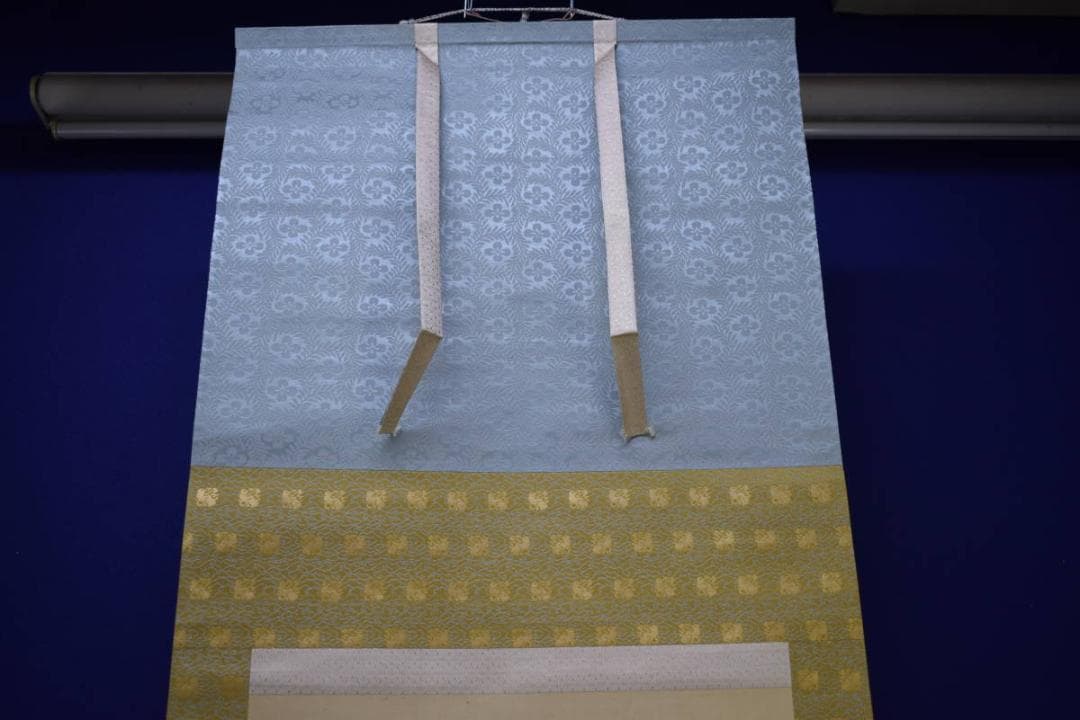 真作/松村呉春/林和清像図/人物鹿図/布袋屋掛軸HJ-119