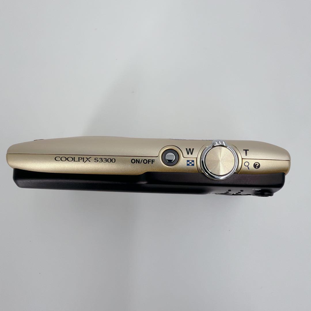 【美品・付属品有り】NICON COOIPIX S3300 ゴールド 870