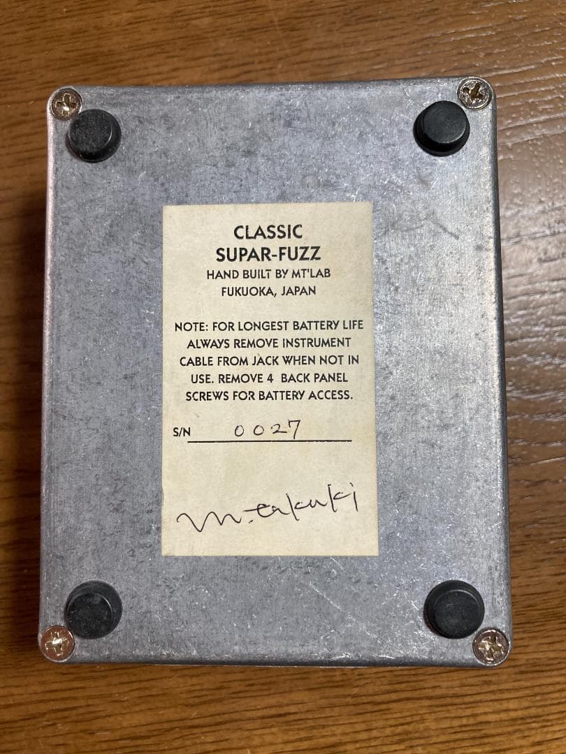 mt'lab CLASSIC SUPAR-FUZZ 【オクターブファズ】激レア