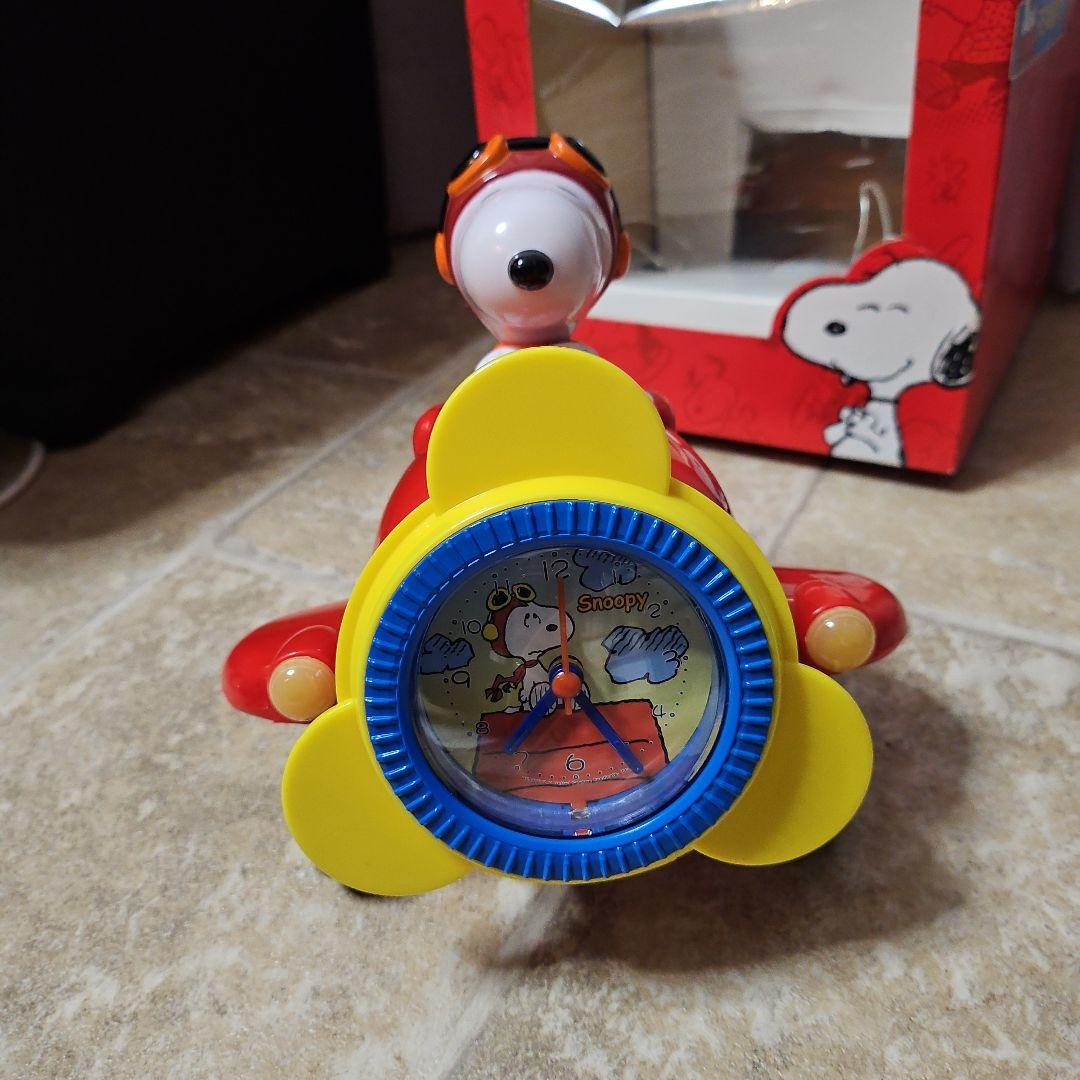 超激レア SNOOPY フライングエース 立体 目覚まし時計 3Dクロック
