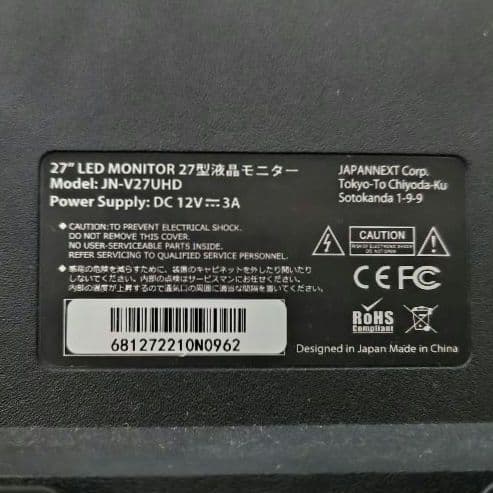 JAPANNEXT【4Kモニター】27インチ JN-V27UHD