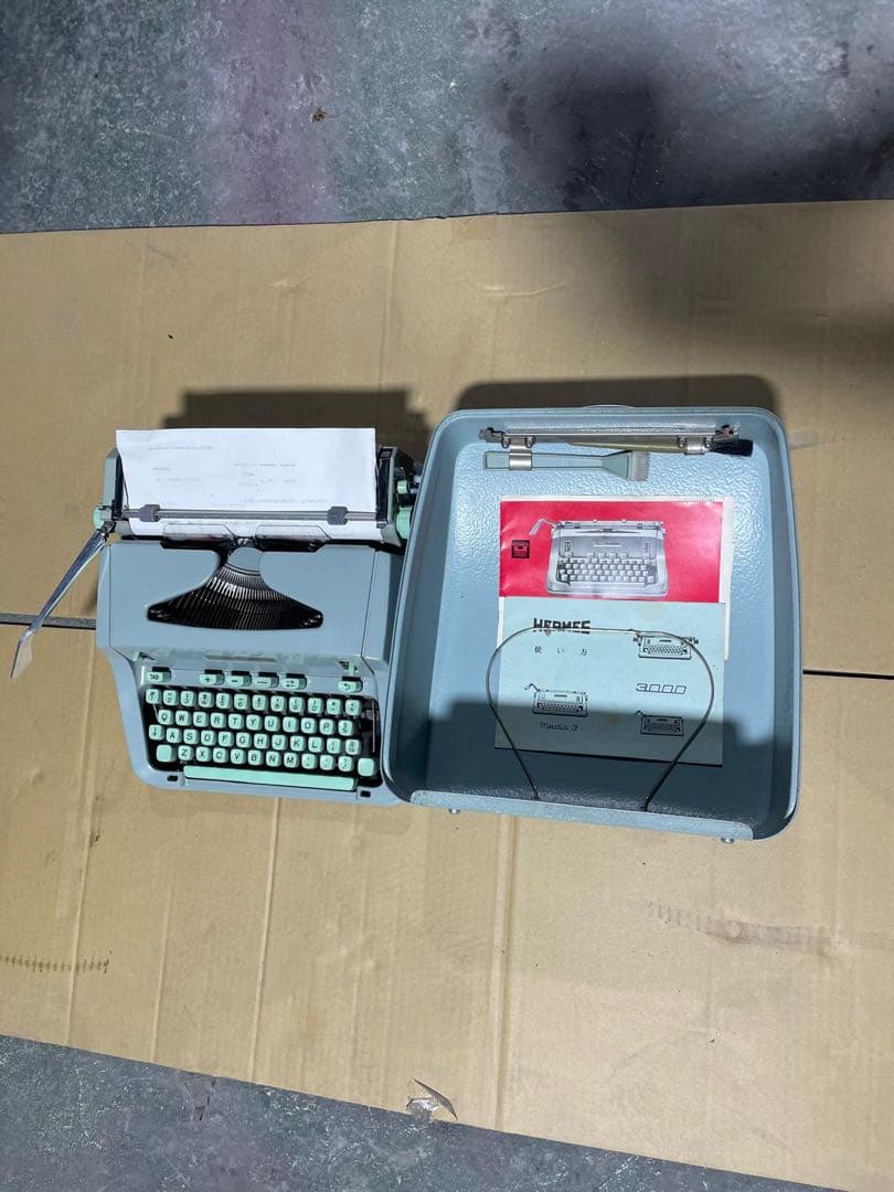 【昭和レトロ】HERMES3000 ヘルメス タイプライター パイヤール社