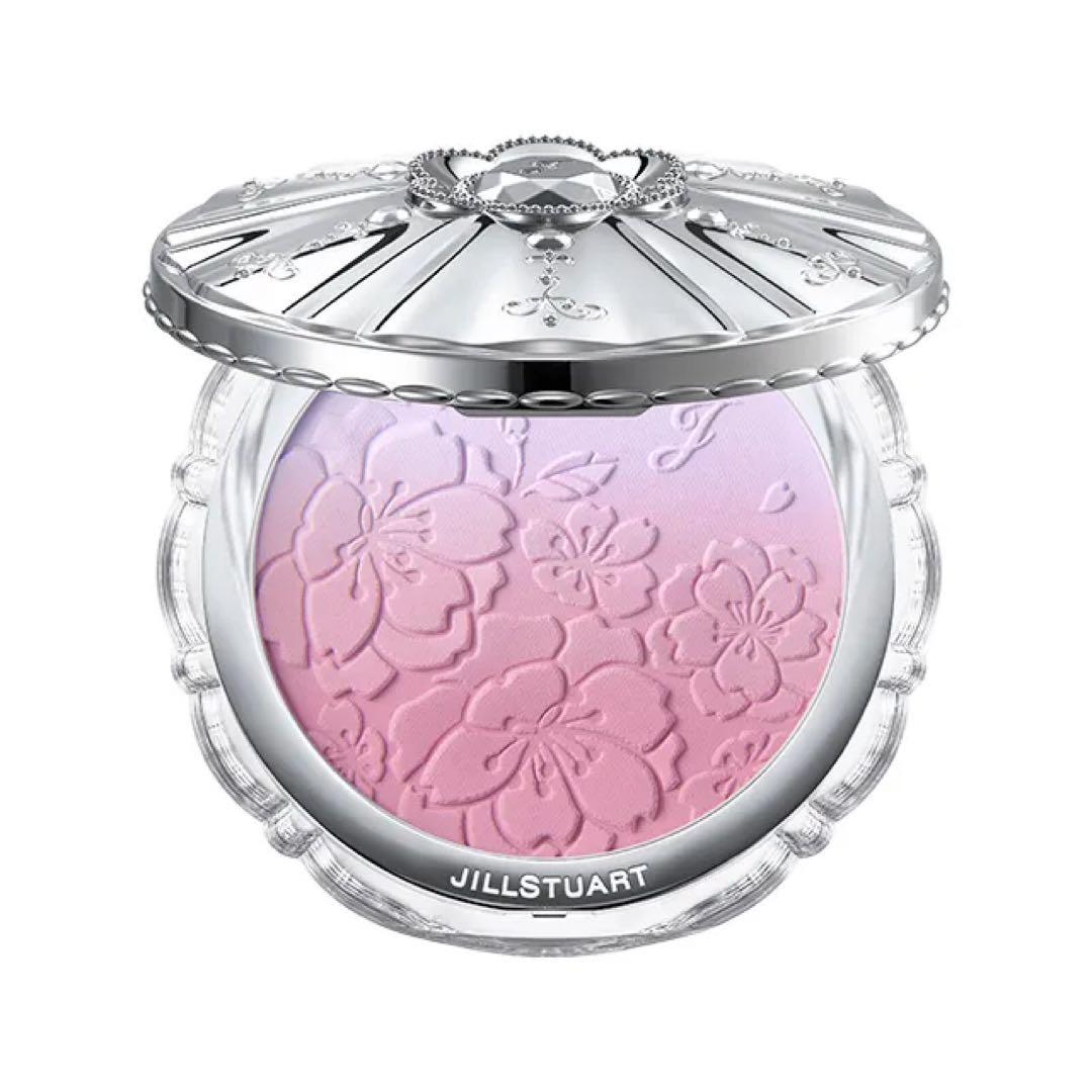 本日発売ジルスチュアート サクラブーケ チーク＆リップ＆アイビジュー＆夜桜ミラー