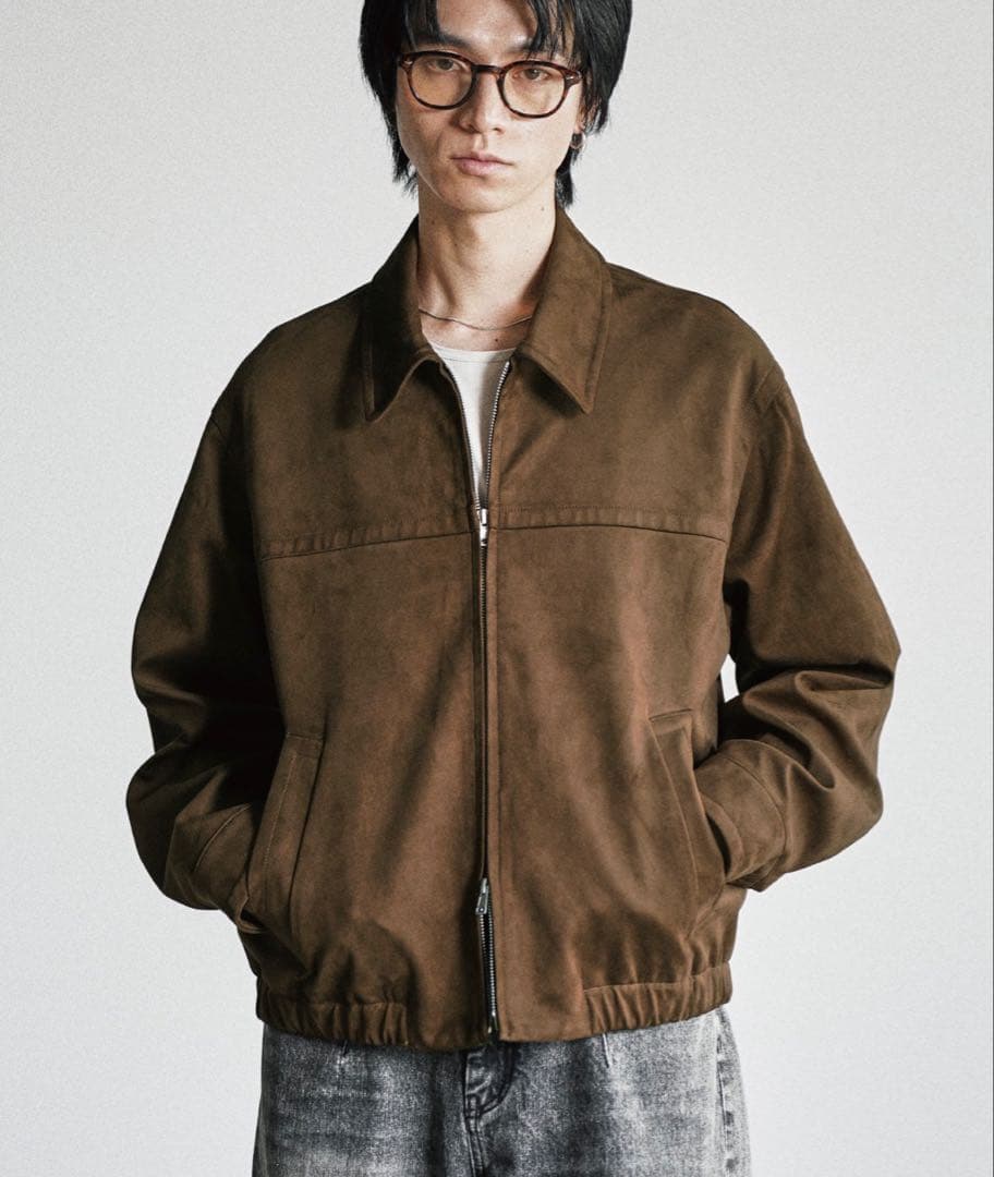 WYM LIDNM FAUX SUEDE ZIP BLOUSON Mサイズ