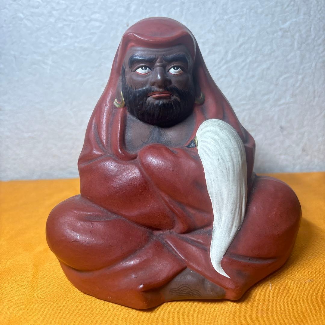 陶芸 置物 春画人形 達磨・だるま 美人裏絵置物風俗艶人形