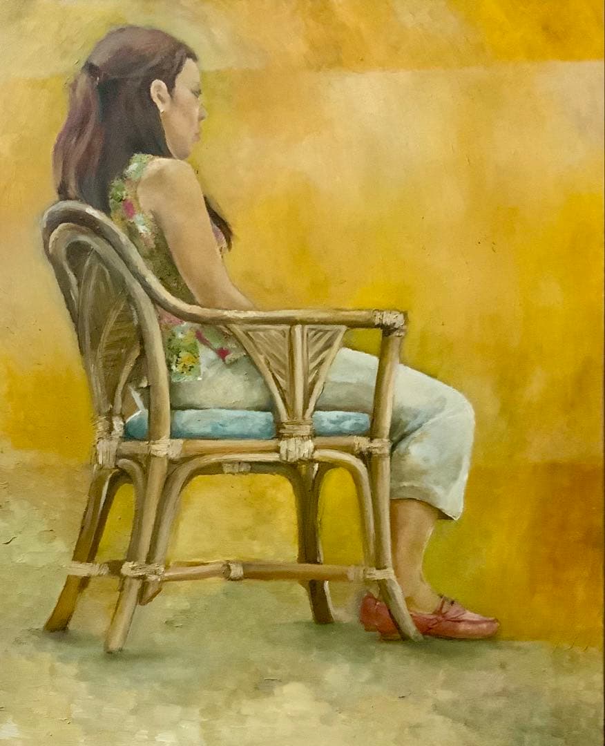 人物画　油彩