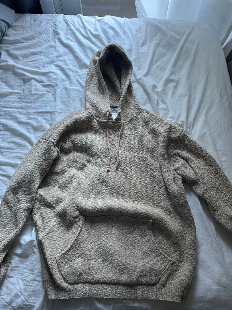 極稀少 80s LLビーン　ニットパーカー　USA製　ナイロン