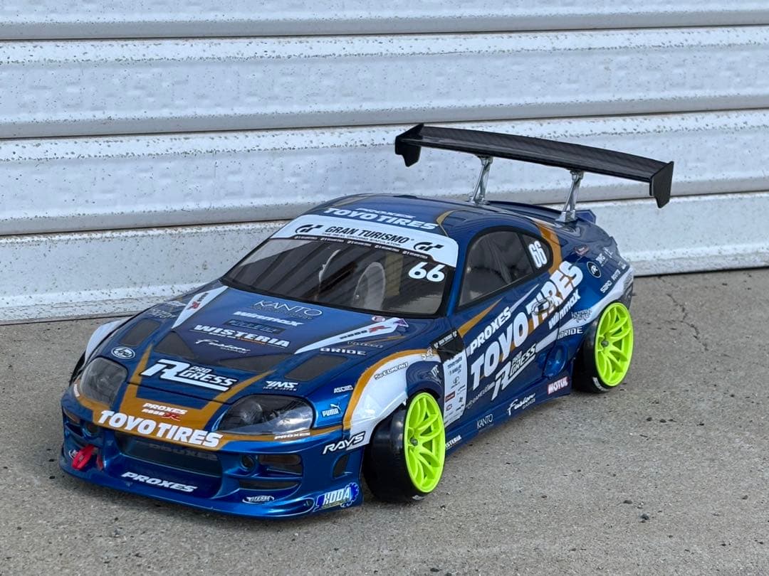 アディクション 80スープラ TOYO仕様 ラジドリボディ 塗装済未走行