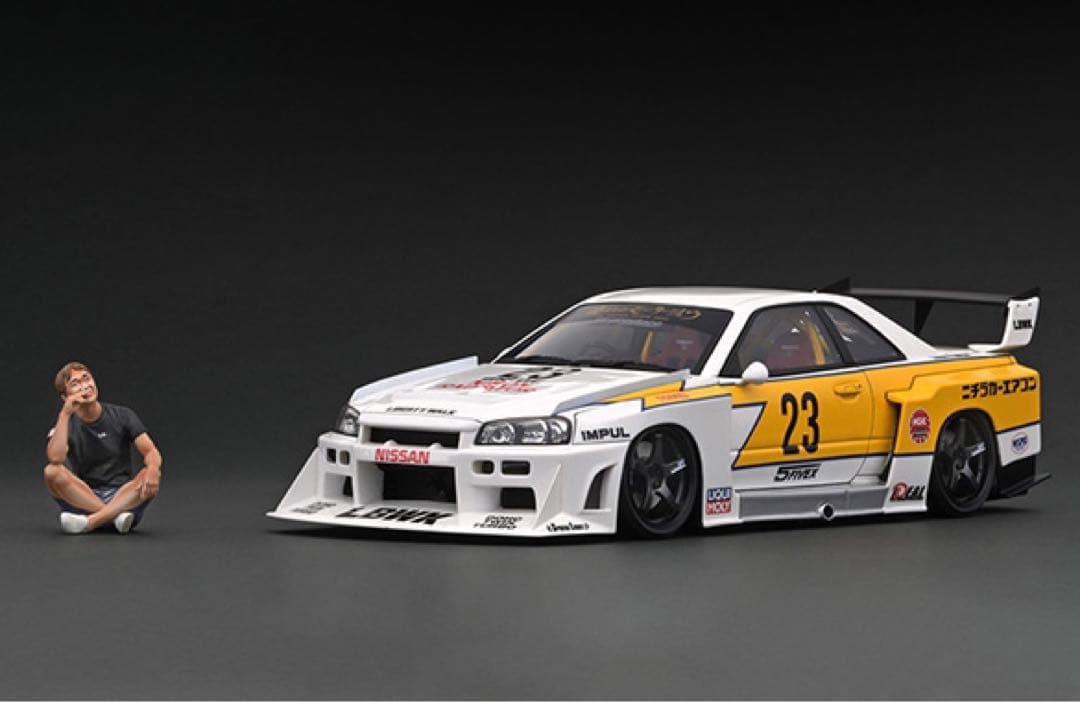イグニッションモデル　1/18 WEB限定　LB ER34 スーパーシルエット