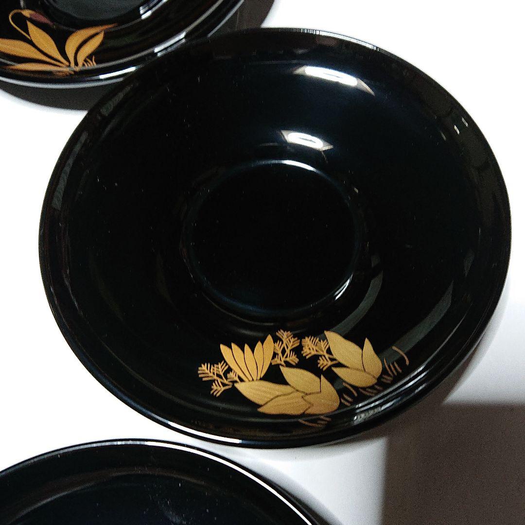 輪島塗わじま龍作茶托と銘名皿各5枚組値引き中☆購入した時のサービス品のお箸付き☆