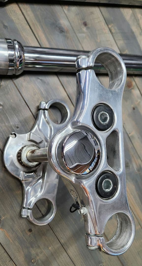 ハーレー　ダイナフロントフォーク　　　　　　トリプルツリー　セット　#無事故品