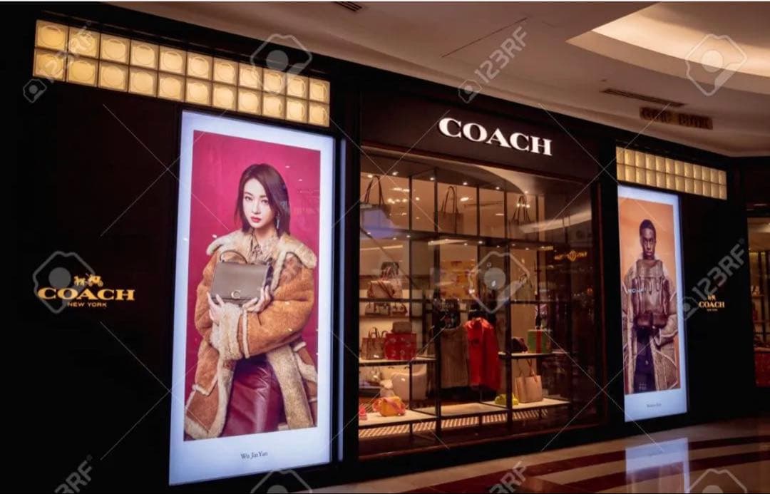 個数限定赤札coachコーチシグネチャーチェリープリントミディアム二つ折り財布