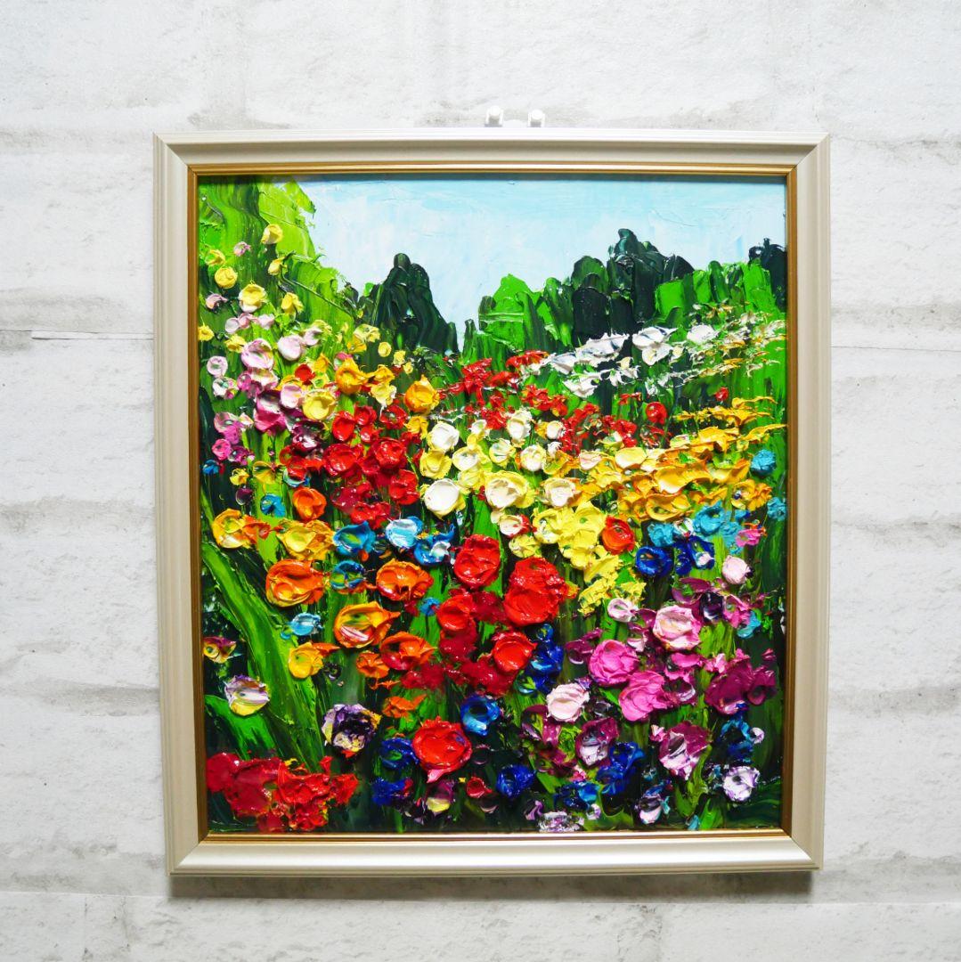 油絵 絵画 【Wild flowers】