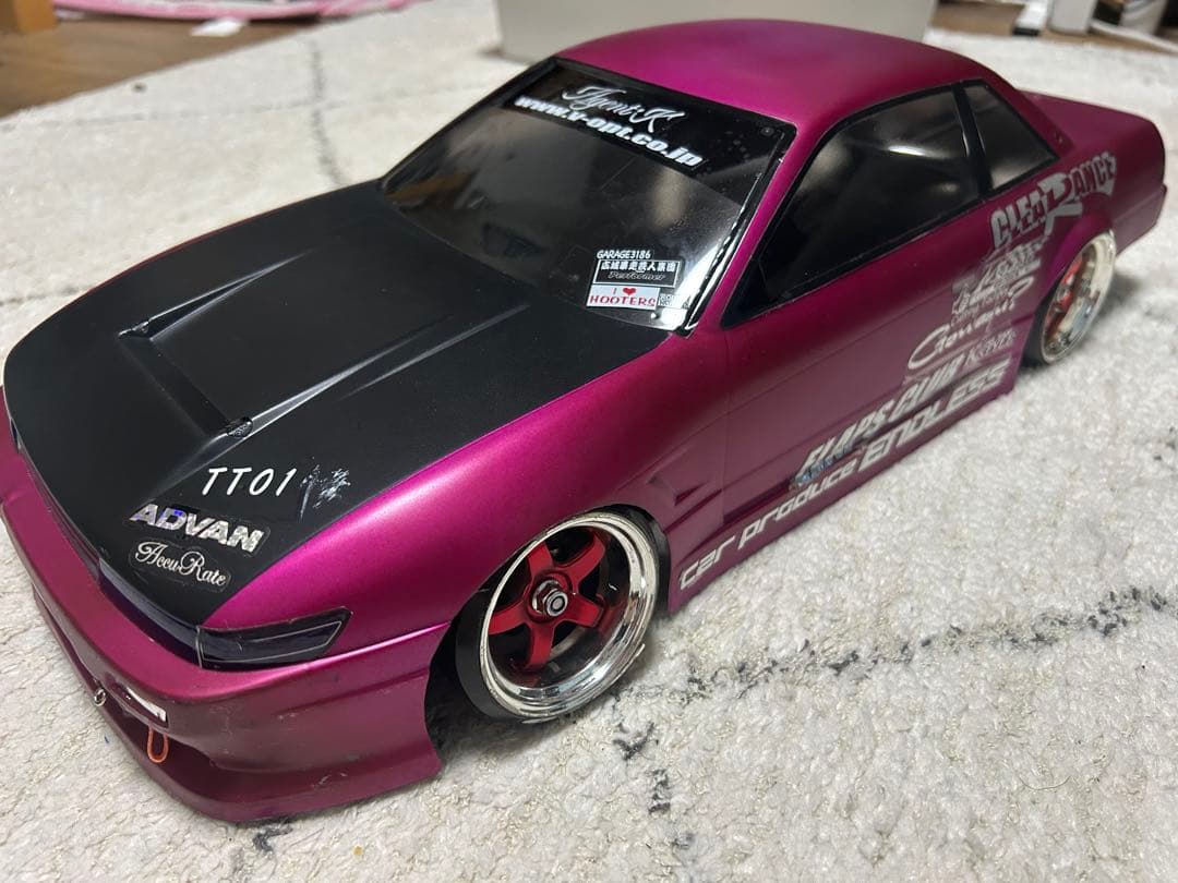 パープル ドリフトカー カーボンファイバー