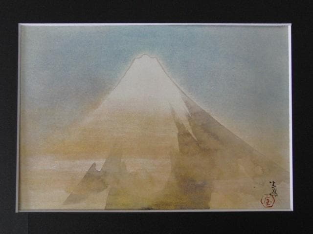 前田青邨、【富士】、希少な大判額装用画集より、豪華限定版