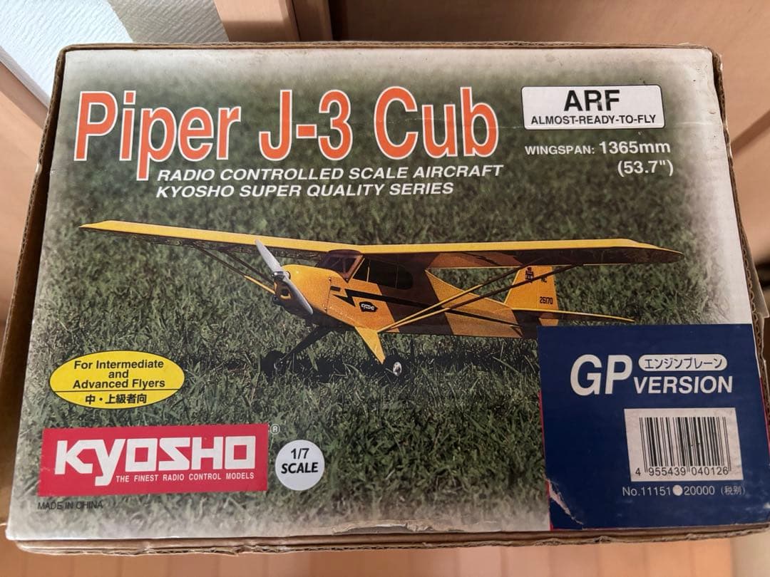 京商 PIPER J-3 CUB(パイパー J-3 カブ) 【ARF】RC飛行機