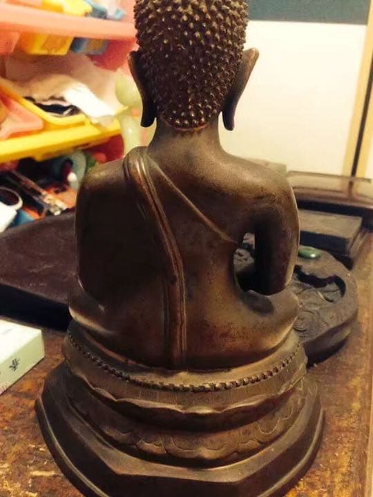 仏像 銅製 玉石象嵌 中国美術