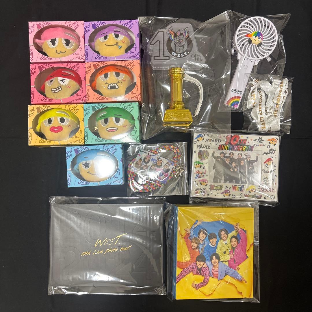WEST. ヤツぬい 7人セット ペンライト ハンディファン スマホショルダー