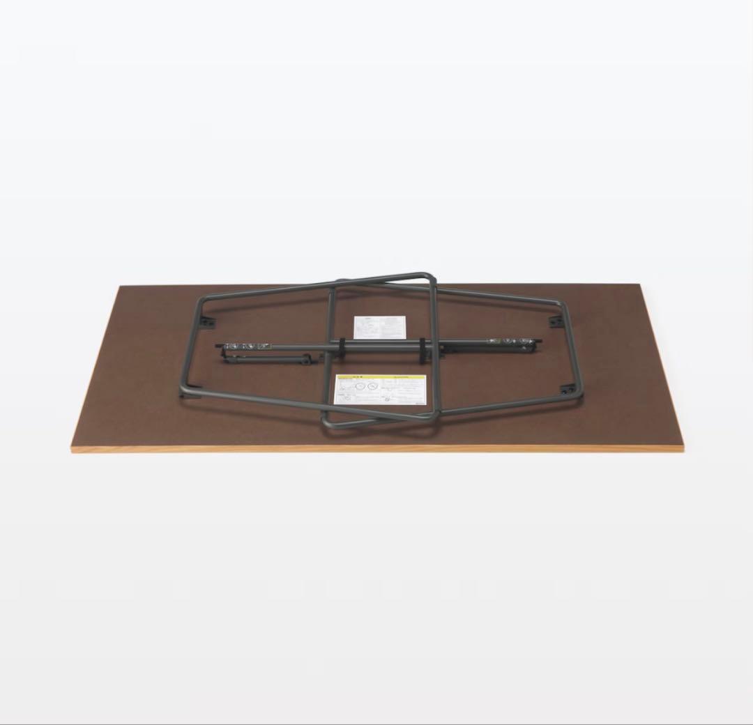 【美品】無印良品◎木製折りたたみテーブル オーク材突板　幅１６０ｃｍ