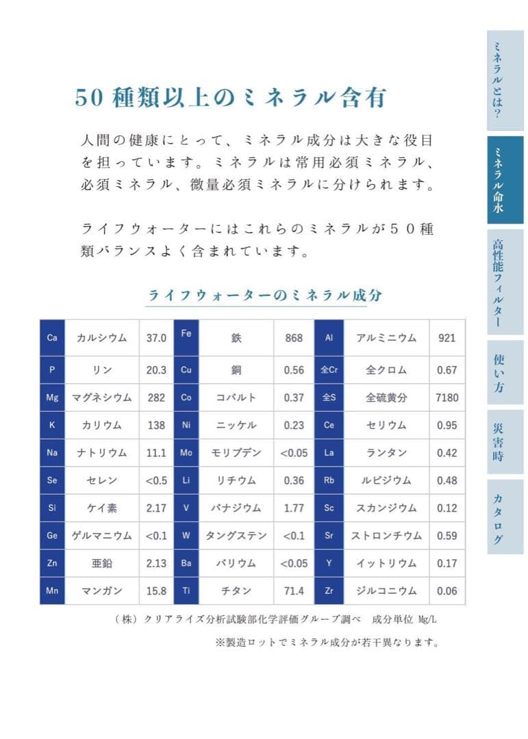 新品・災害時の備蓄水に安全な飲用水を作るサーバー