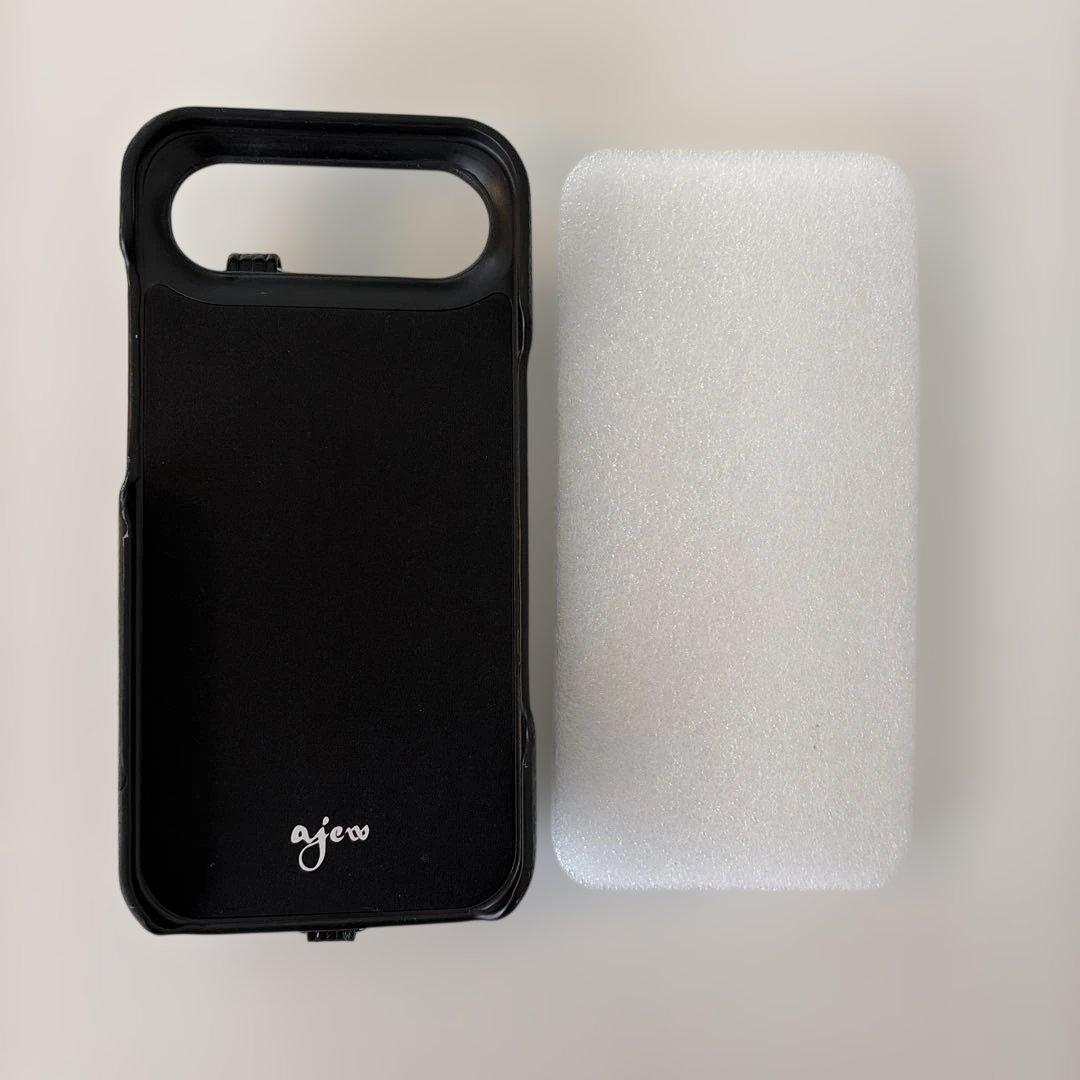 新品未使用　ajew ブラックレザー iPhone air ケース