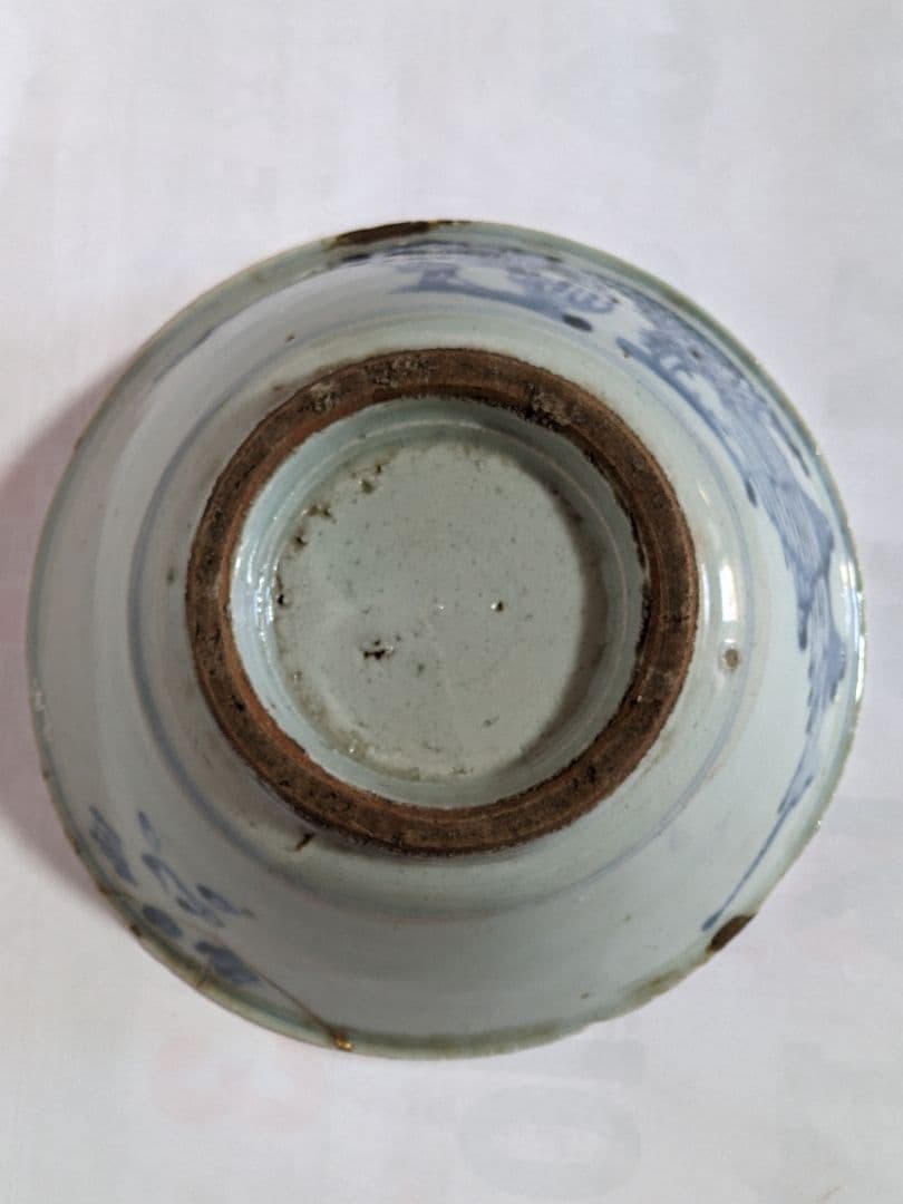 ♦中国古美術品 古陶磁 清時代 染付 山水図鉢 碗 古玩 レア物 骨董品