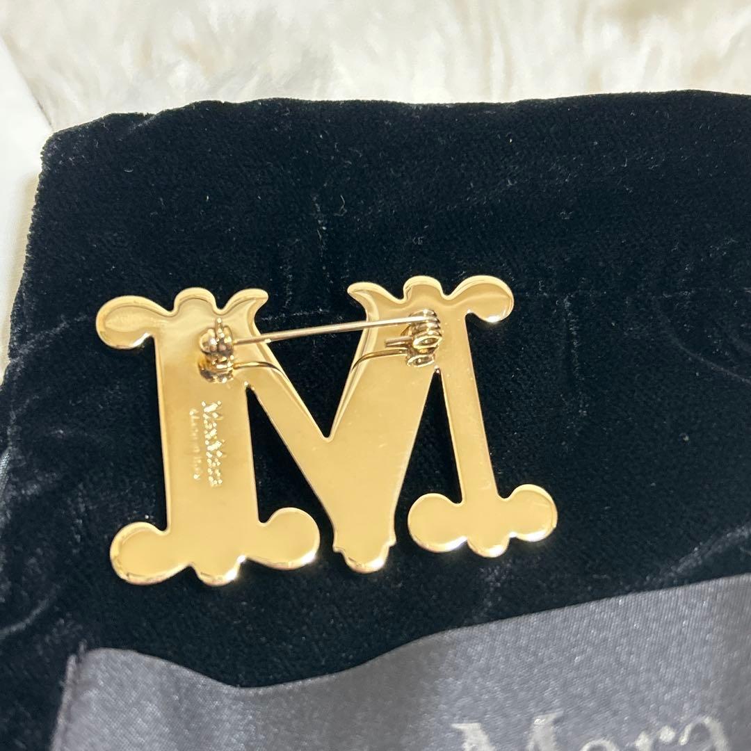 MaxMara M字型ブローチ BATH2