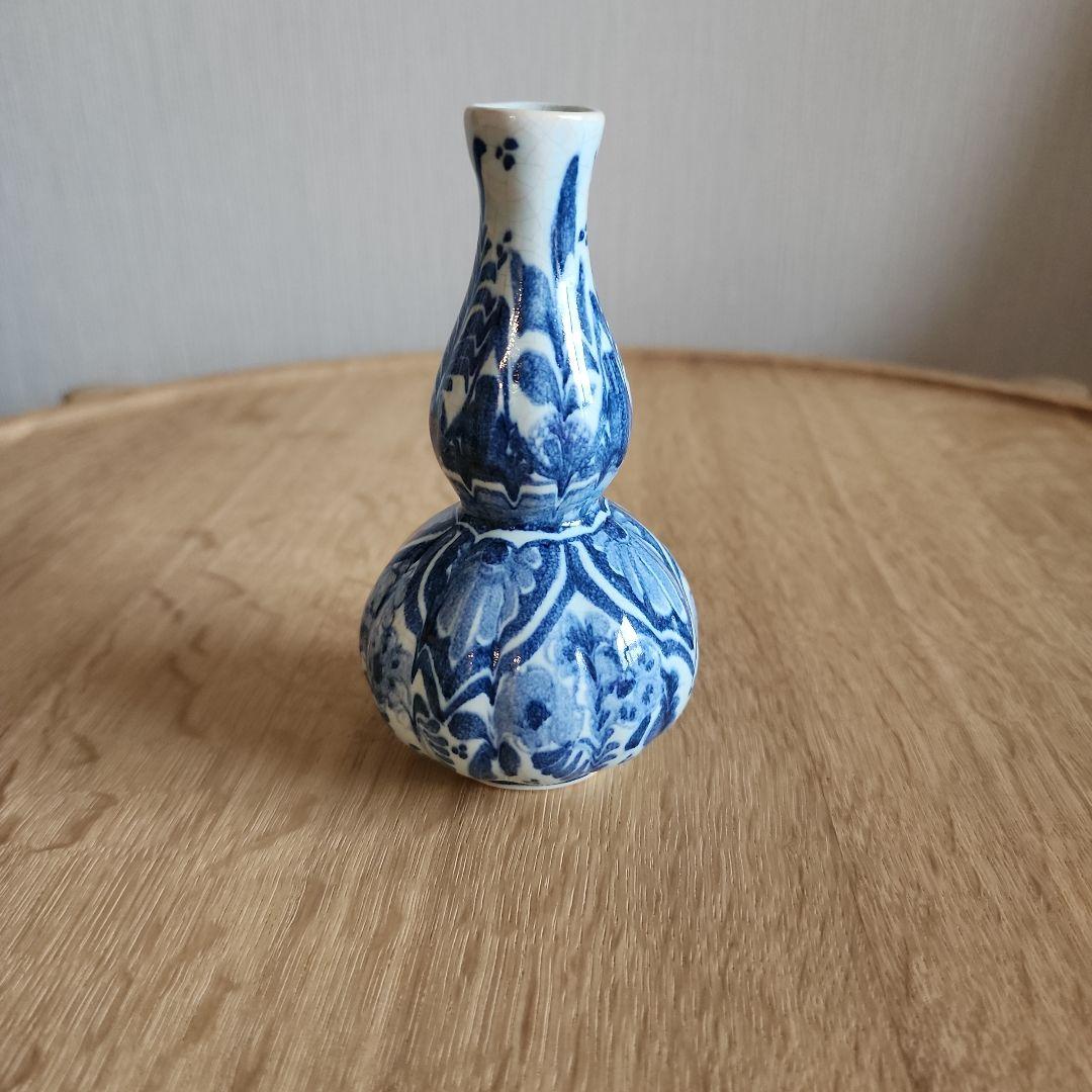 デルフト　阿蘭陀　瓶　徳利　12cm　1点